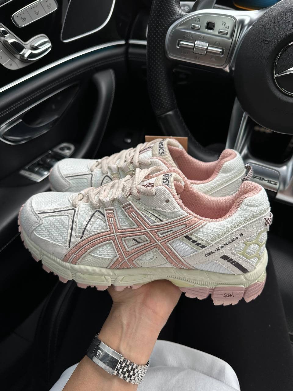 Asics Gel-Kahana 8 White Pink — фото 2