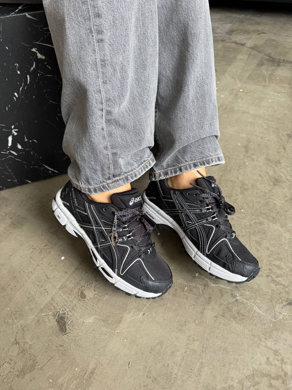 Asics Gel-Kahana 8 Black White Gore-Tex — фото 2