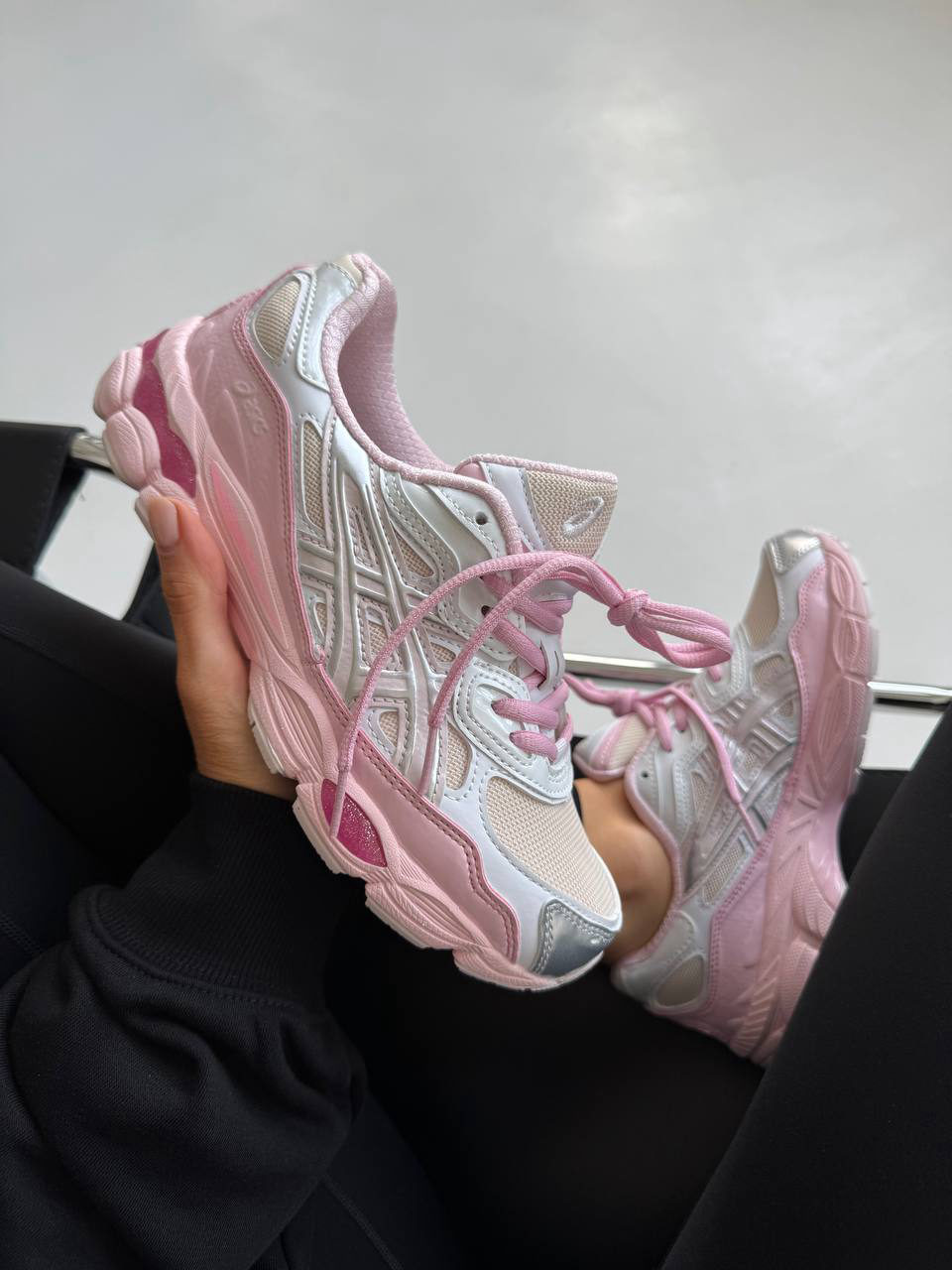 ASICS Gel-NYC Pink Beige Silver — фото 2