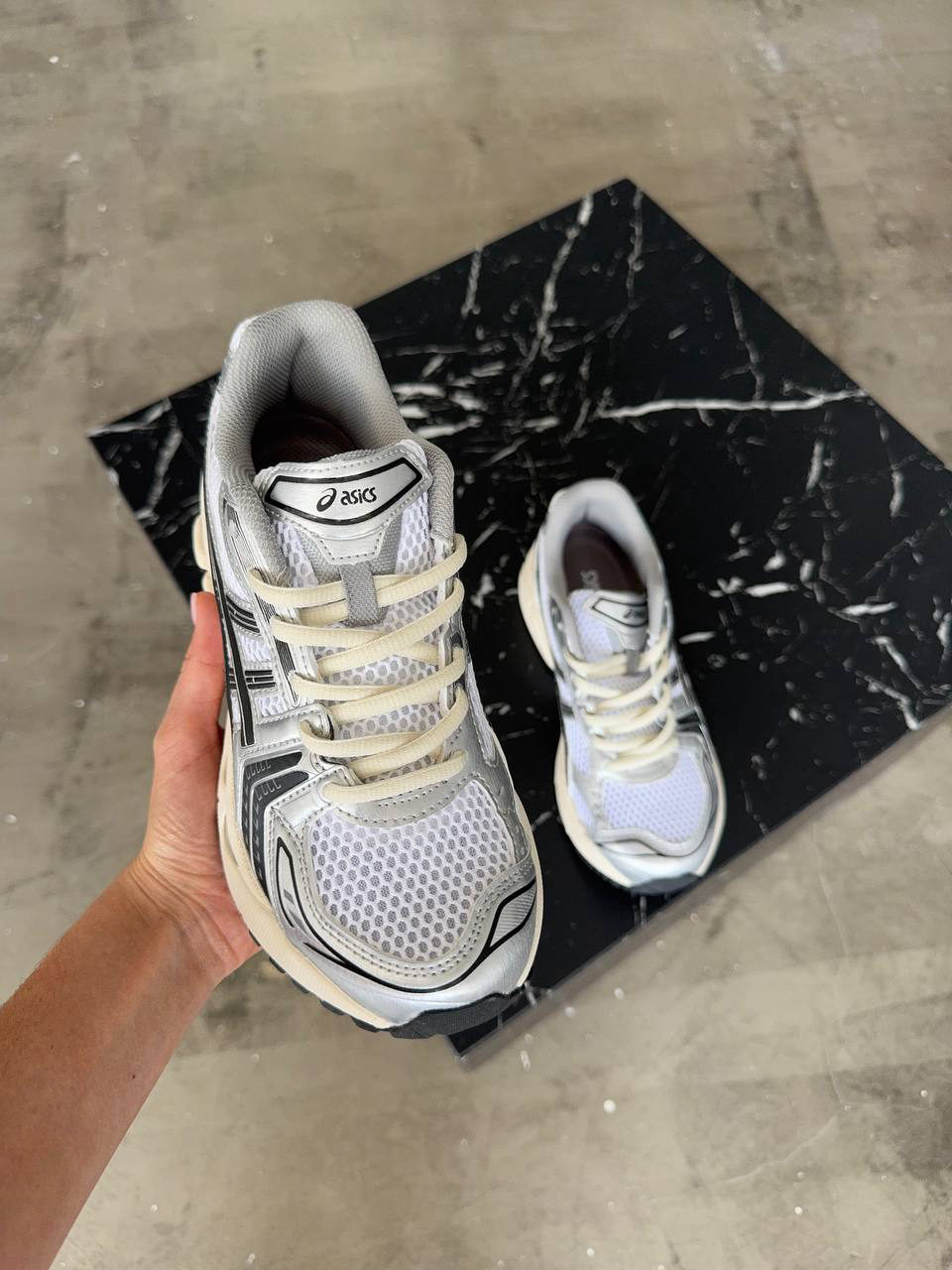 Asics Gel-Kayano 14 Black Silver — фото 3