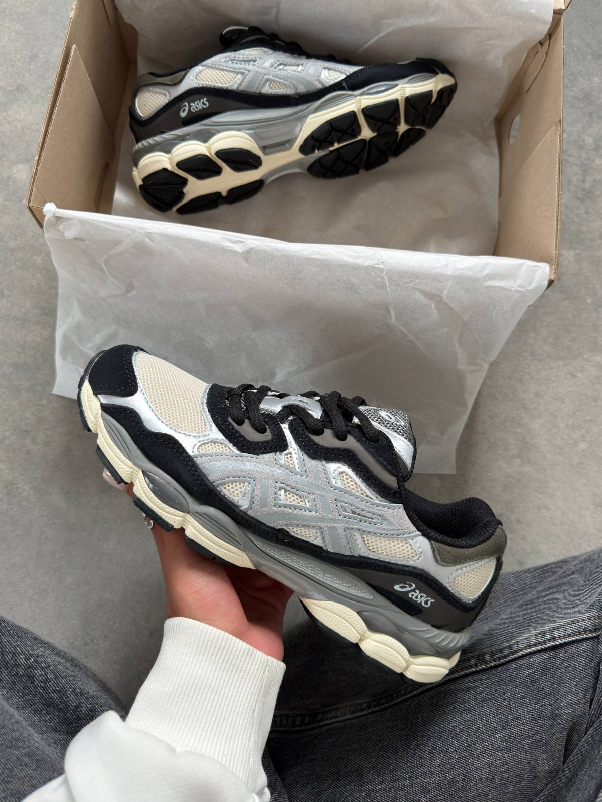 Asics Gel-NYC Ivory Clay Grey — фото 2