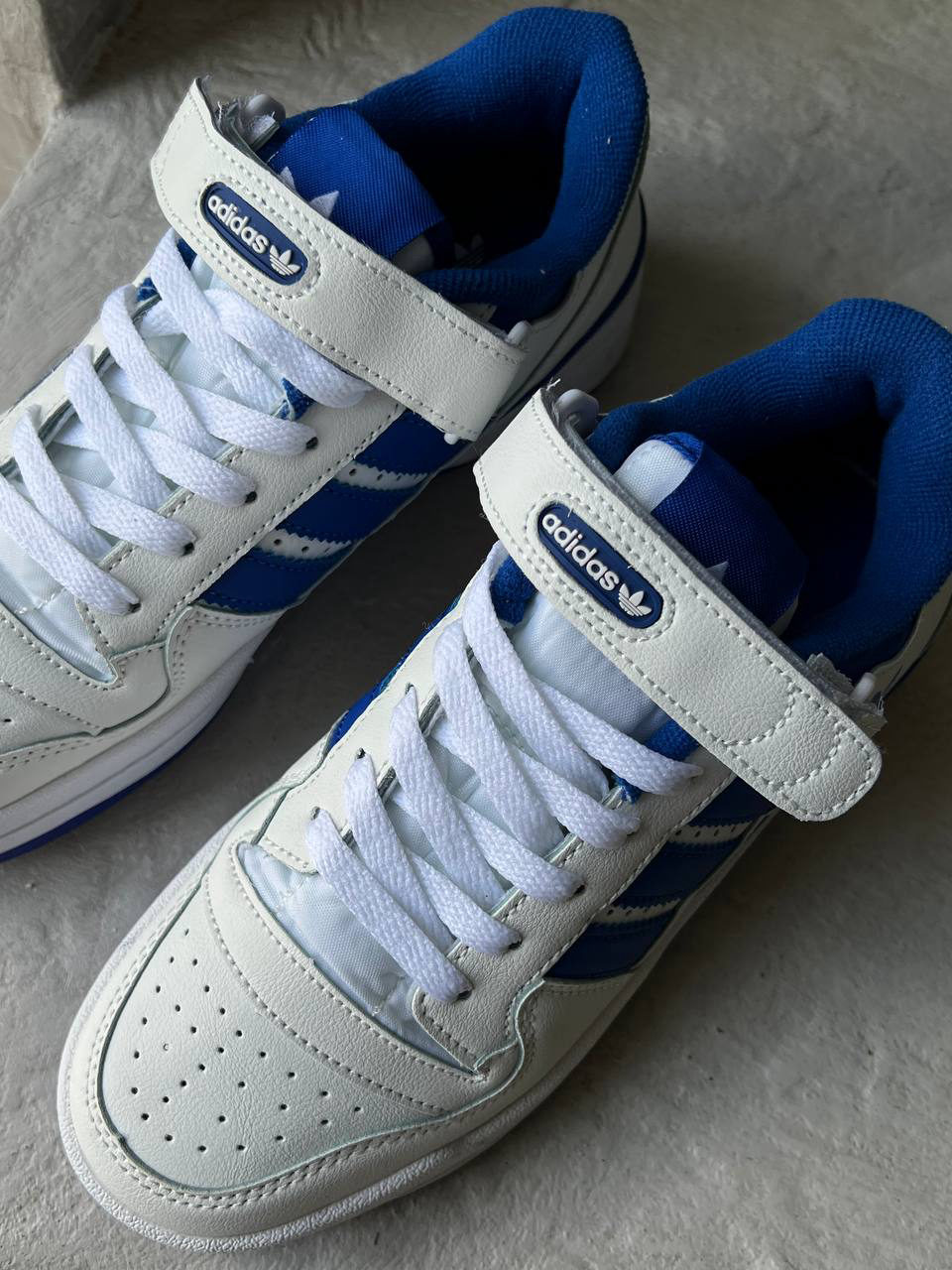 Adidas Forum Low White Blue — фото 2