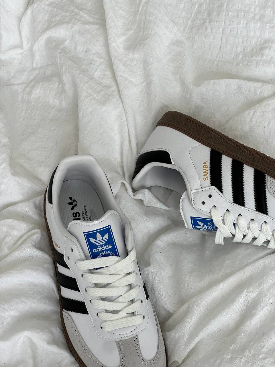 Adidas Samba White/Black — фото 4