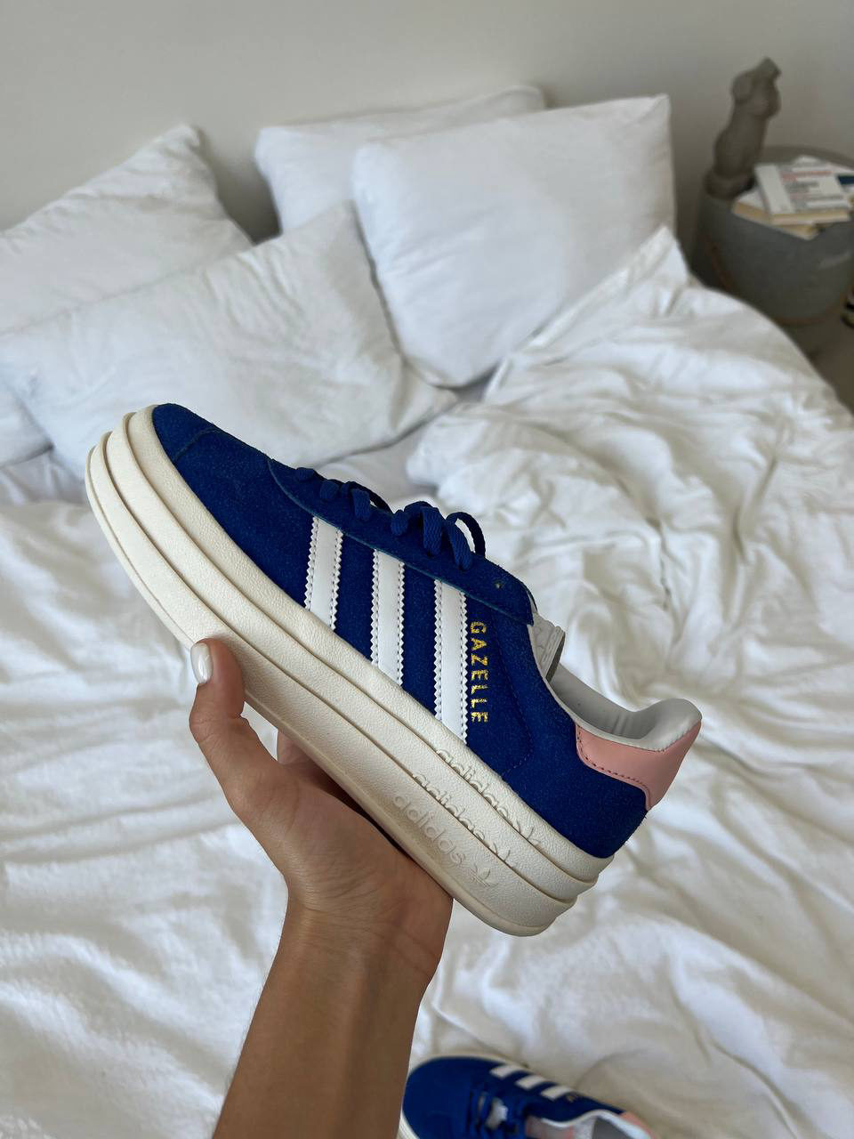 Adidas Gazelle Bold Blue/Pink — фото 3
