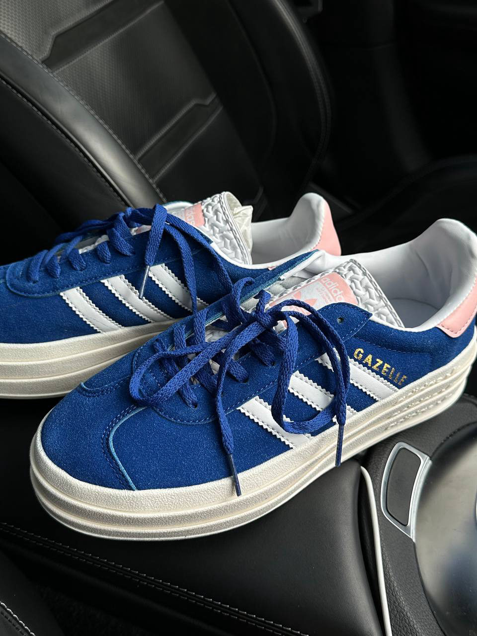 Adidas Gazelle Bold Blue/Pink — фото 2