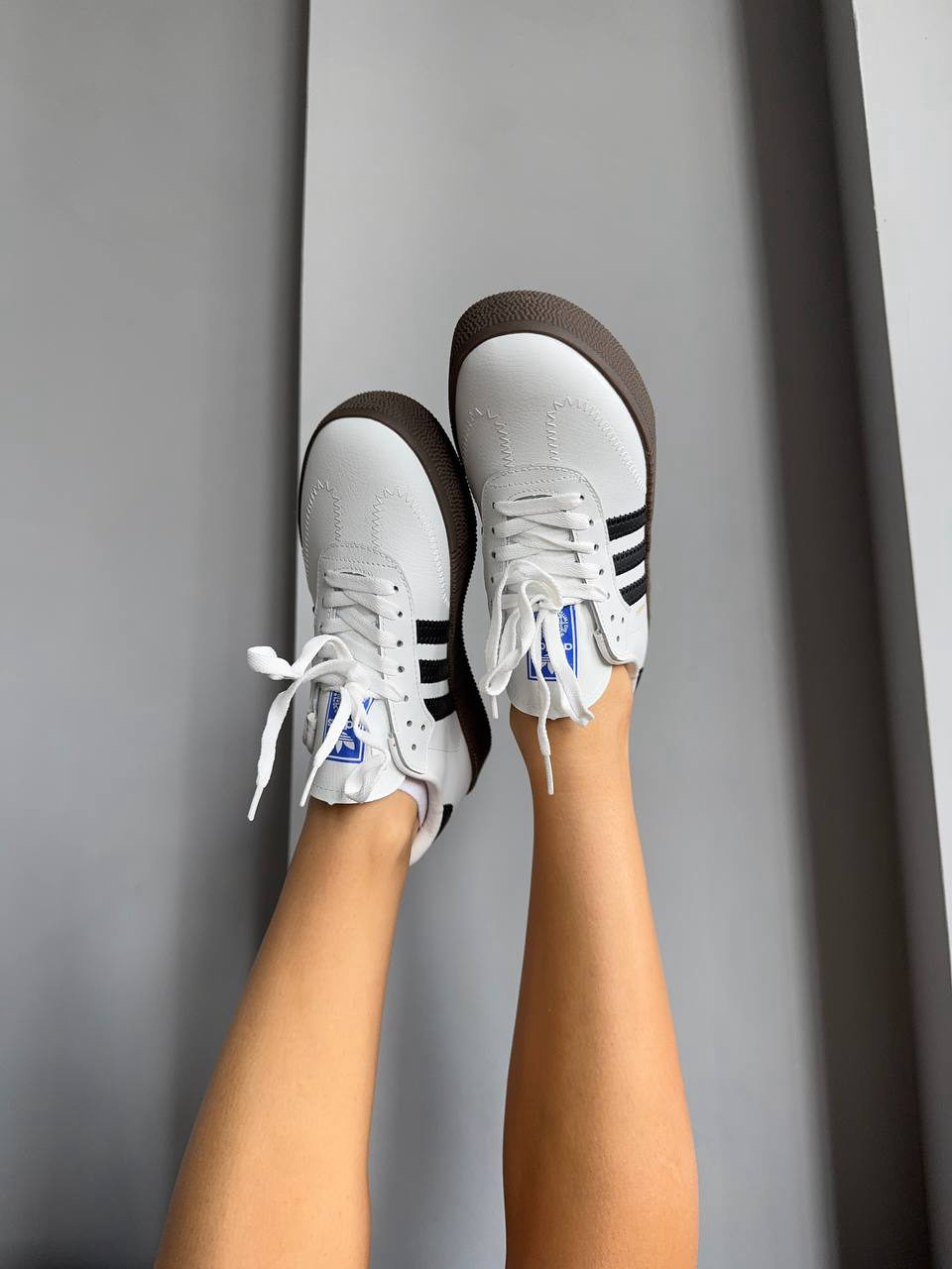 Adidas Samba White Black — фото 2