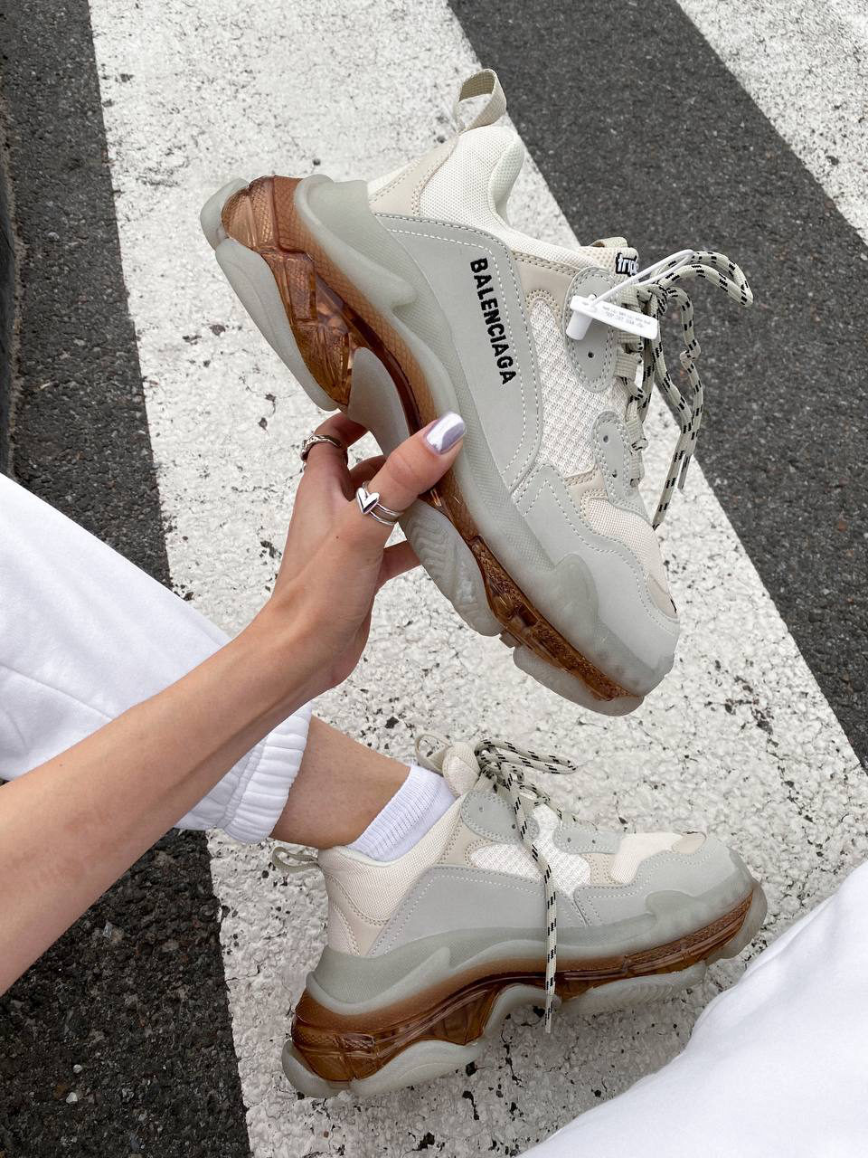 Balenciaga Triple S Transparent Crystal — фото 3