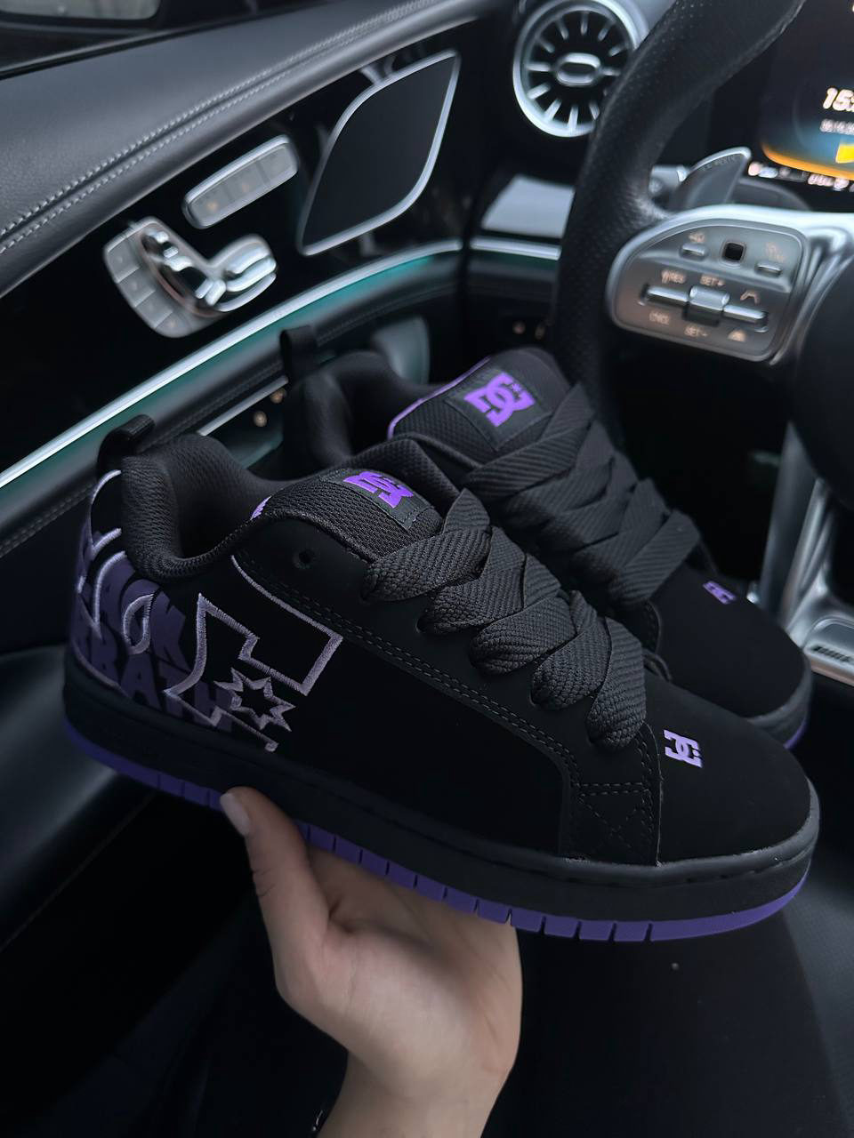 DC Shoes Court Graffik Black Purple — фото 2