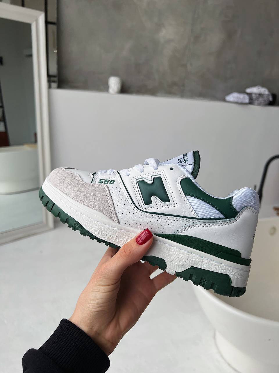 New Balance 550 White Green РОЗПРОДАЖ — фото 3