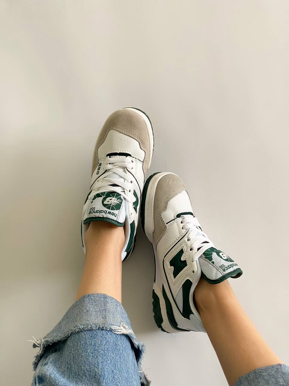 New Balance 550 White Green РОЗПРОДАЖ — фото 4