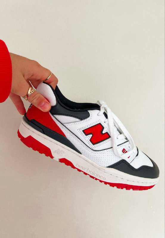 New Balance 550 White/Red/Black РОЗПРОДАЖ — фото 4