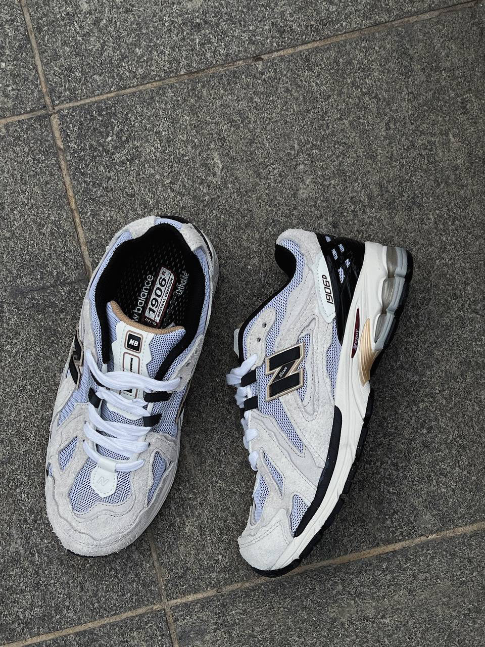 New Balance 1906R White/Gold/Black — фото 3
