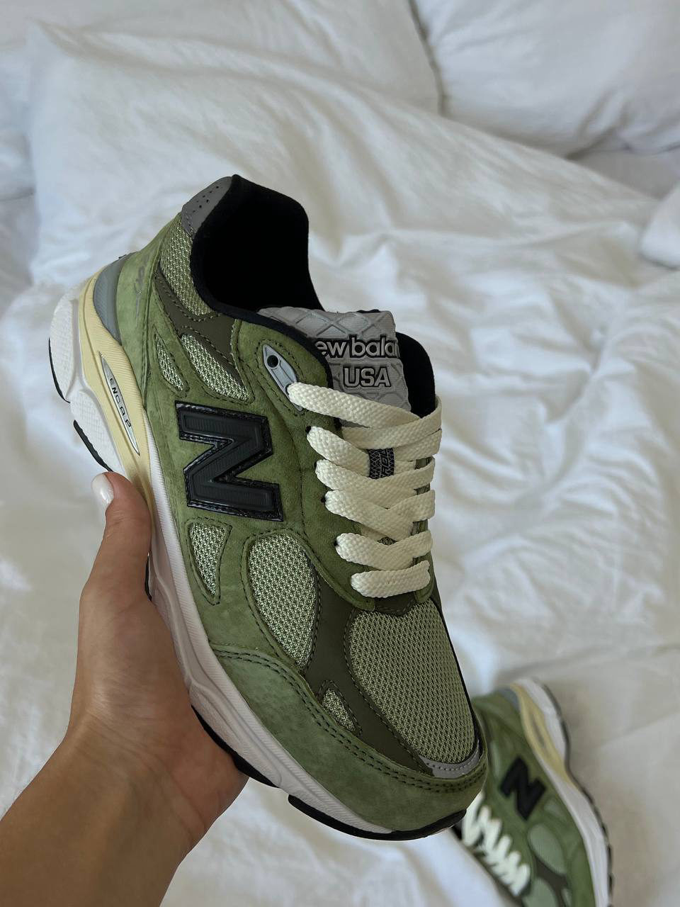 New Balance 990 Black/Green — фото 2