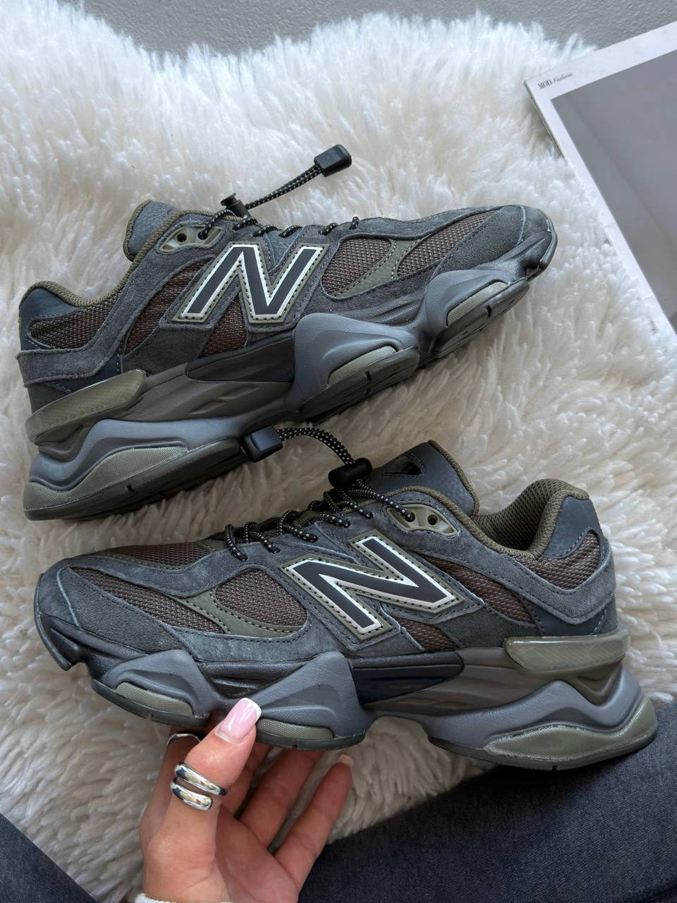 New Balance 9060 Grey/Brown — фото 2