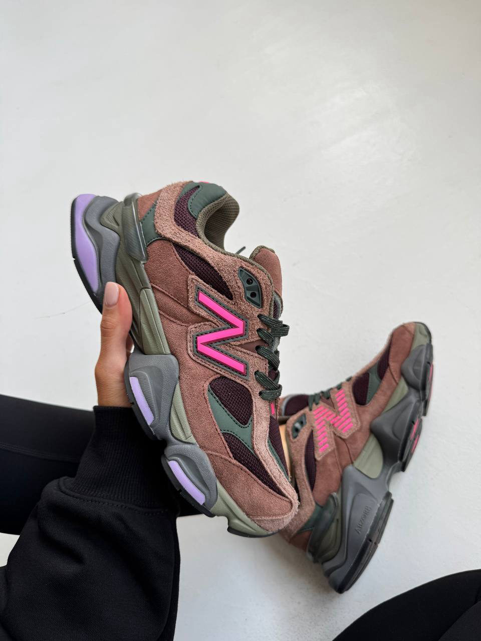 New balance 9060 Burgundy Pink — фото 2