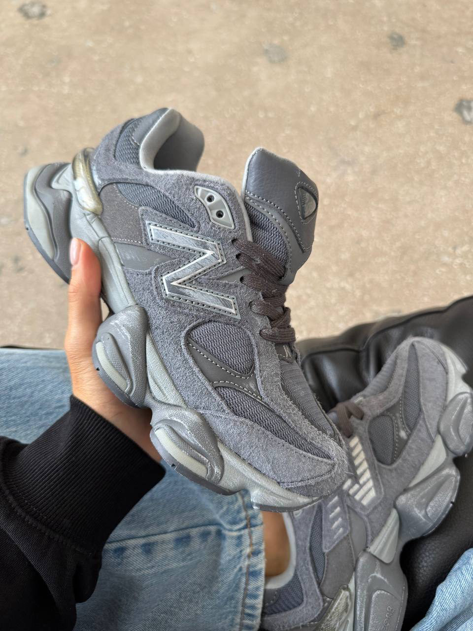 New balance 9060 Gray Graphite — фото 2