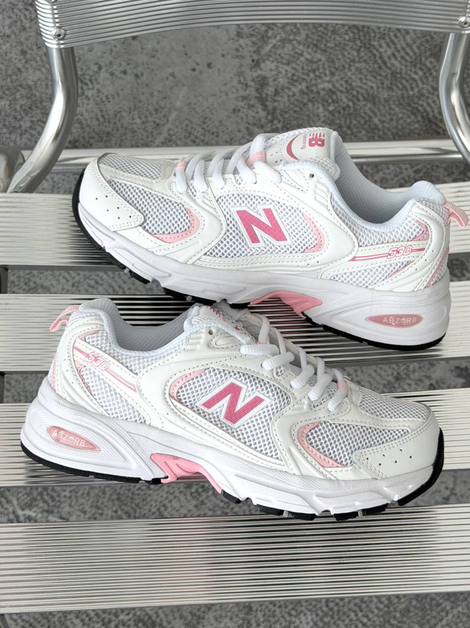 New Balance 530 White Pink — фото 2