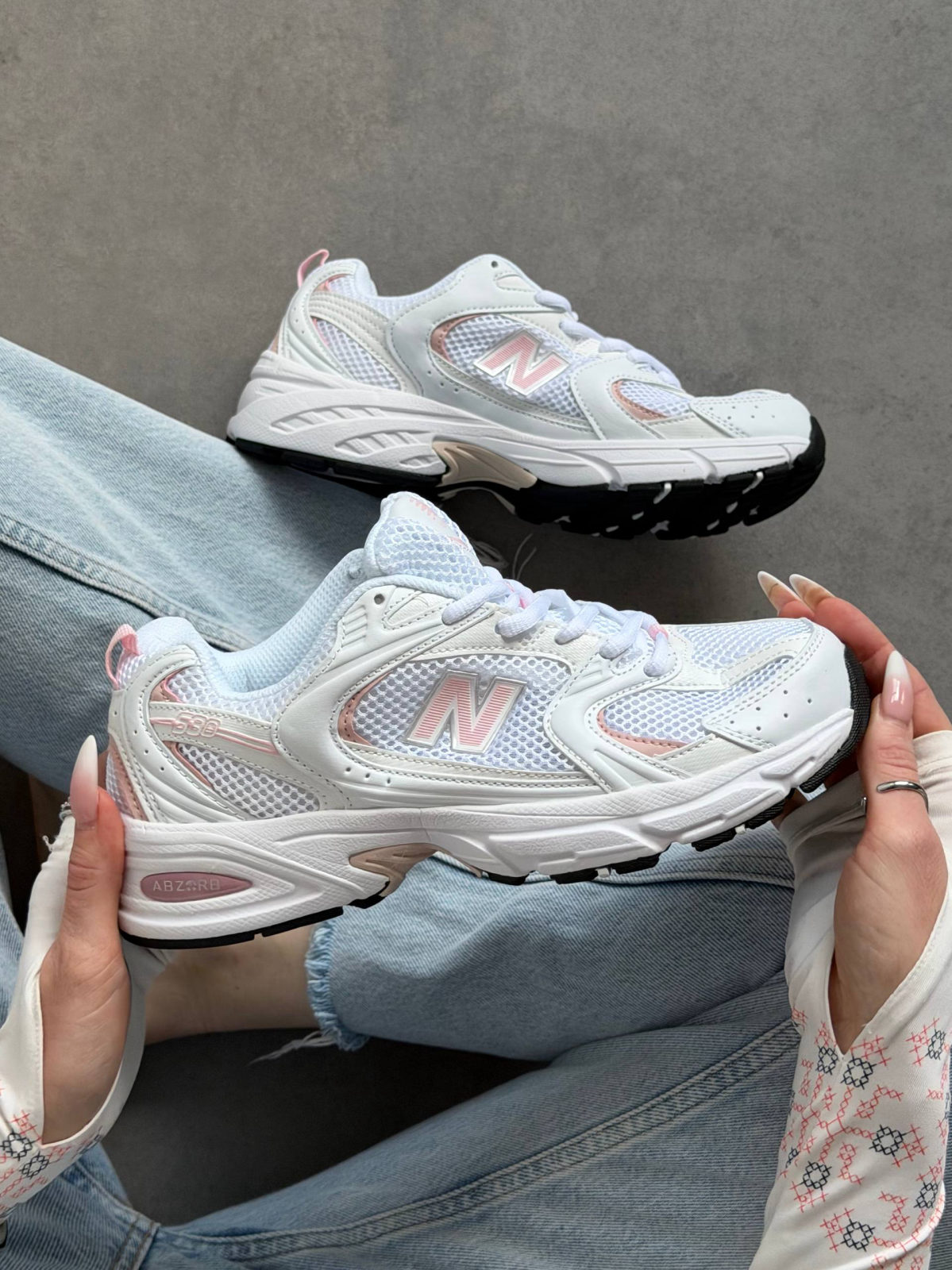 New Balance 530 White Pink — фото 3