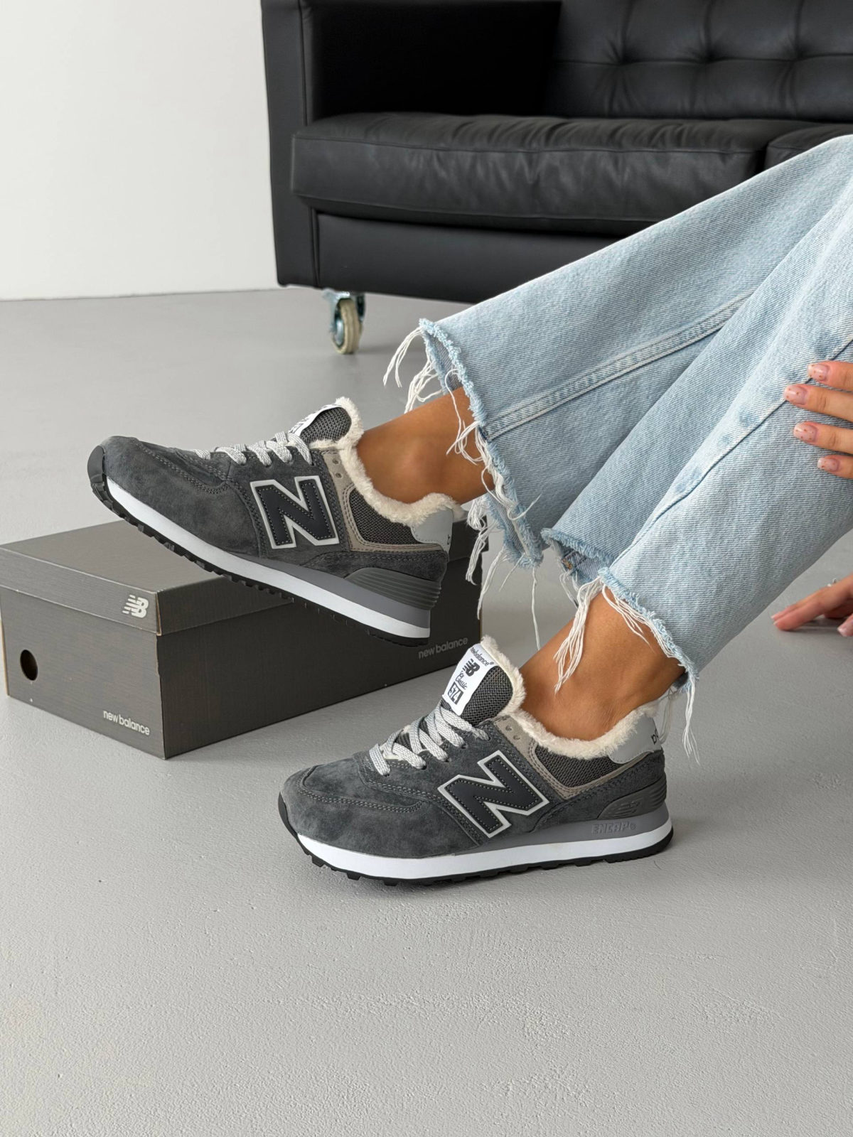 New Balance 574 Grey Fur — фото 2