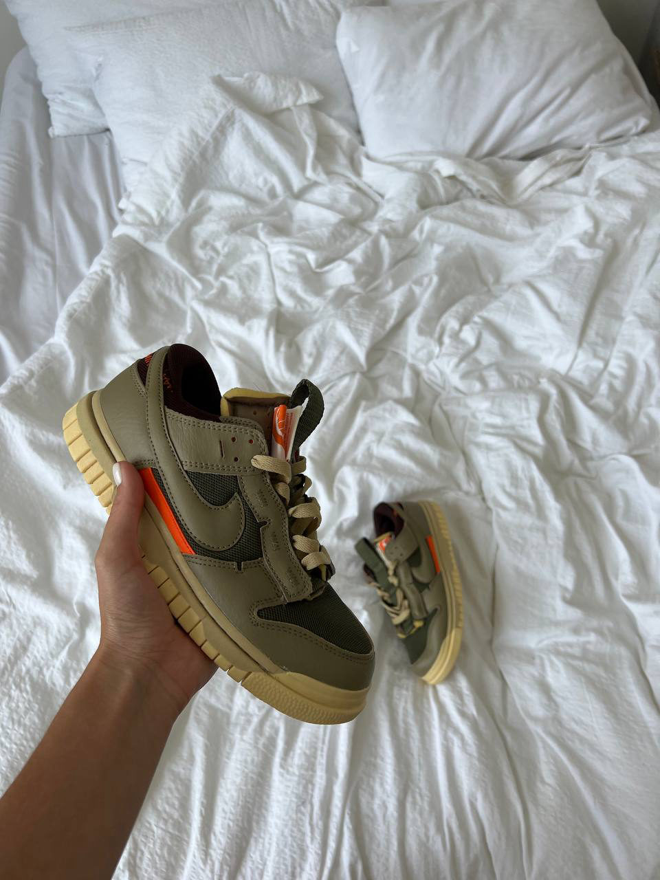 Nike Air Dunk Jumbo Medium Olive — фото 2