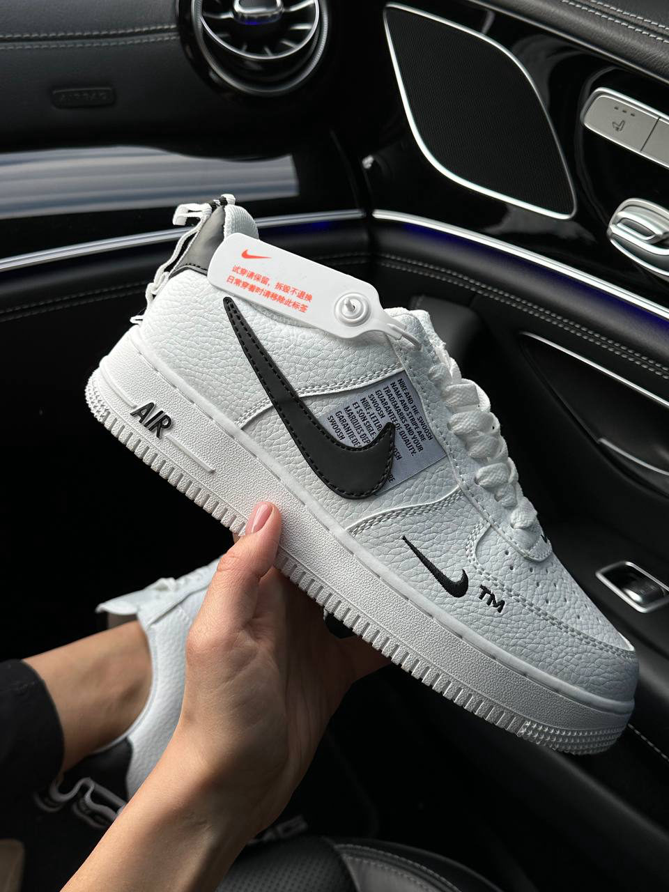 Nike Air Force 1 Low Black/White — фото 2
