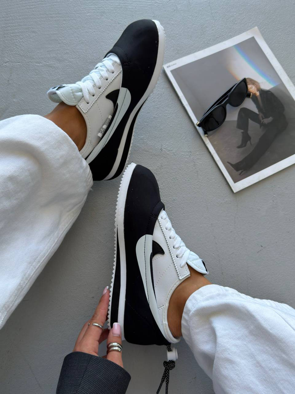 Nike Cortez x Clot Clotez Bruce Lee White Black — фото 2
