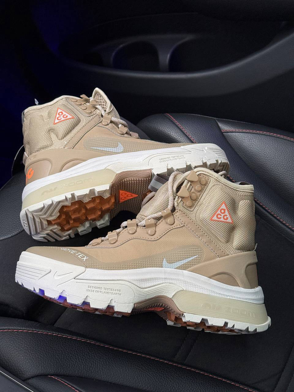 Nike ACG Air Zoom Gaiadome GTX Beige White — фото 3