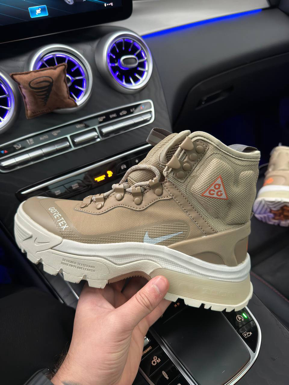 Nike ACG Air Zoom Gaiadome GTX Beige White — фото 2