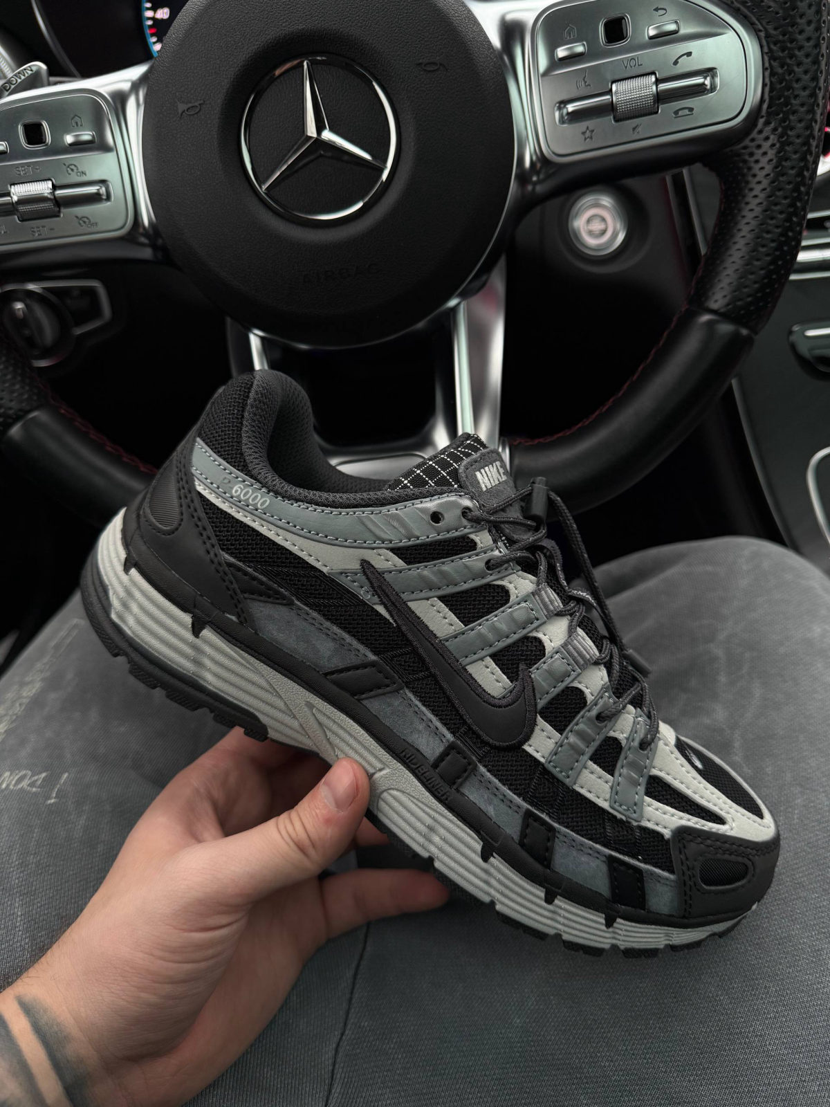 Nike P-6000 Black/Gray — фото 3