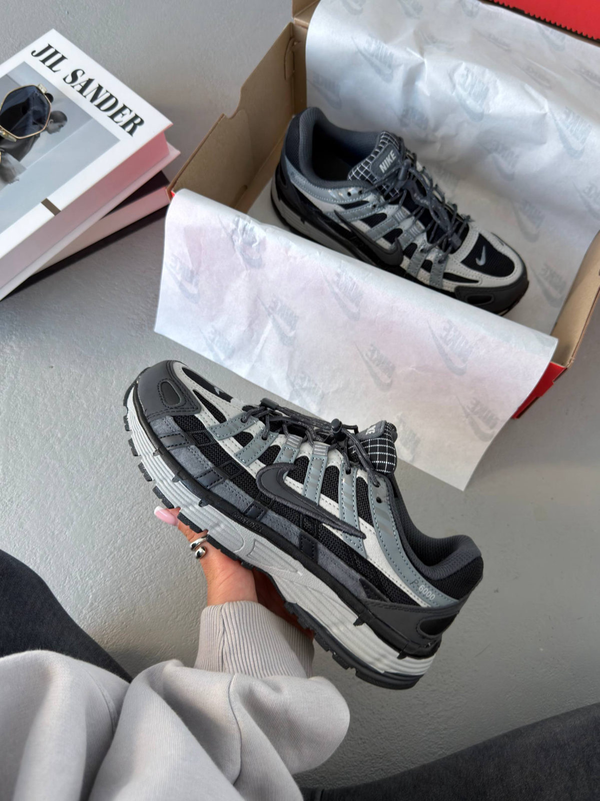 Nike P-6000 Black/Gray — фото 2