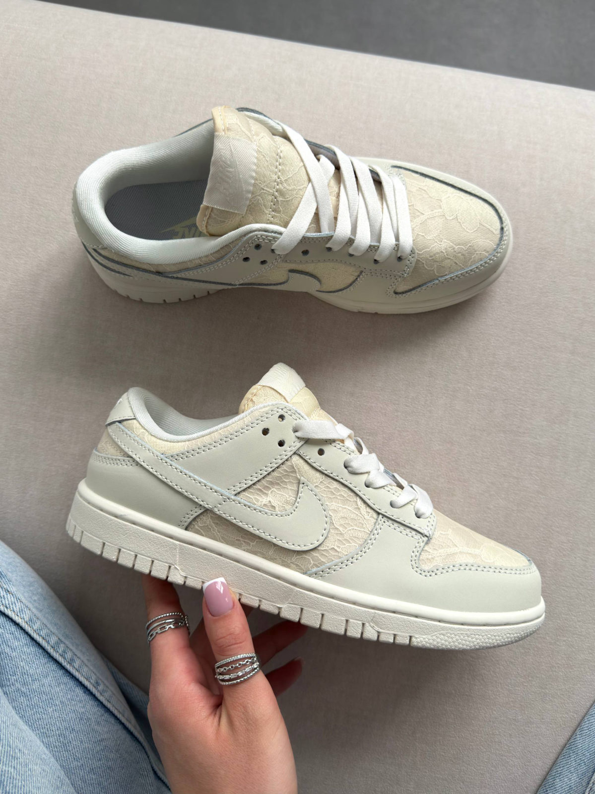 Nike SB Dunk Low WMNS Lace Pack - Regal Beige — фото 2