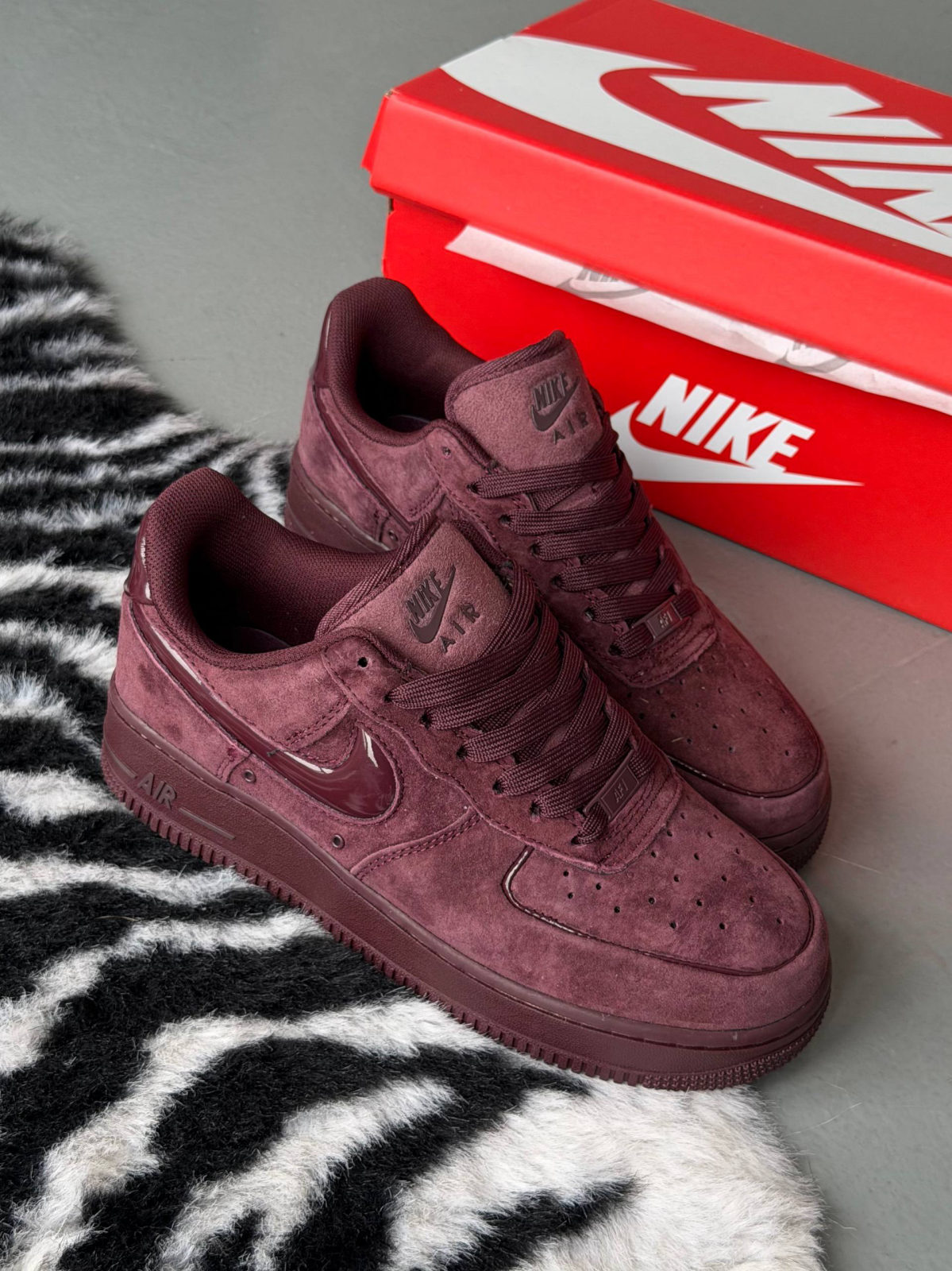 Nike Air Force 1 Low Burgundy Crush — фото 2