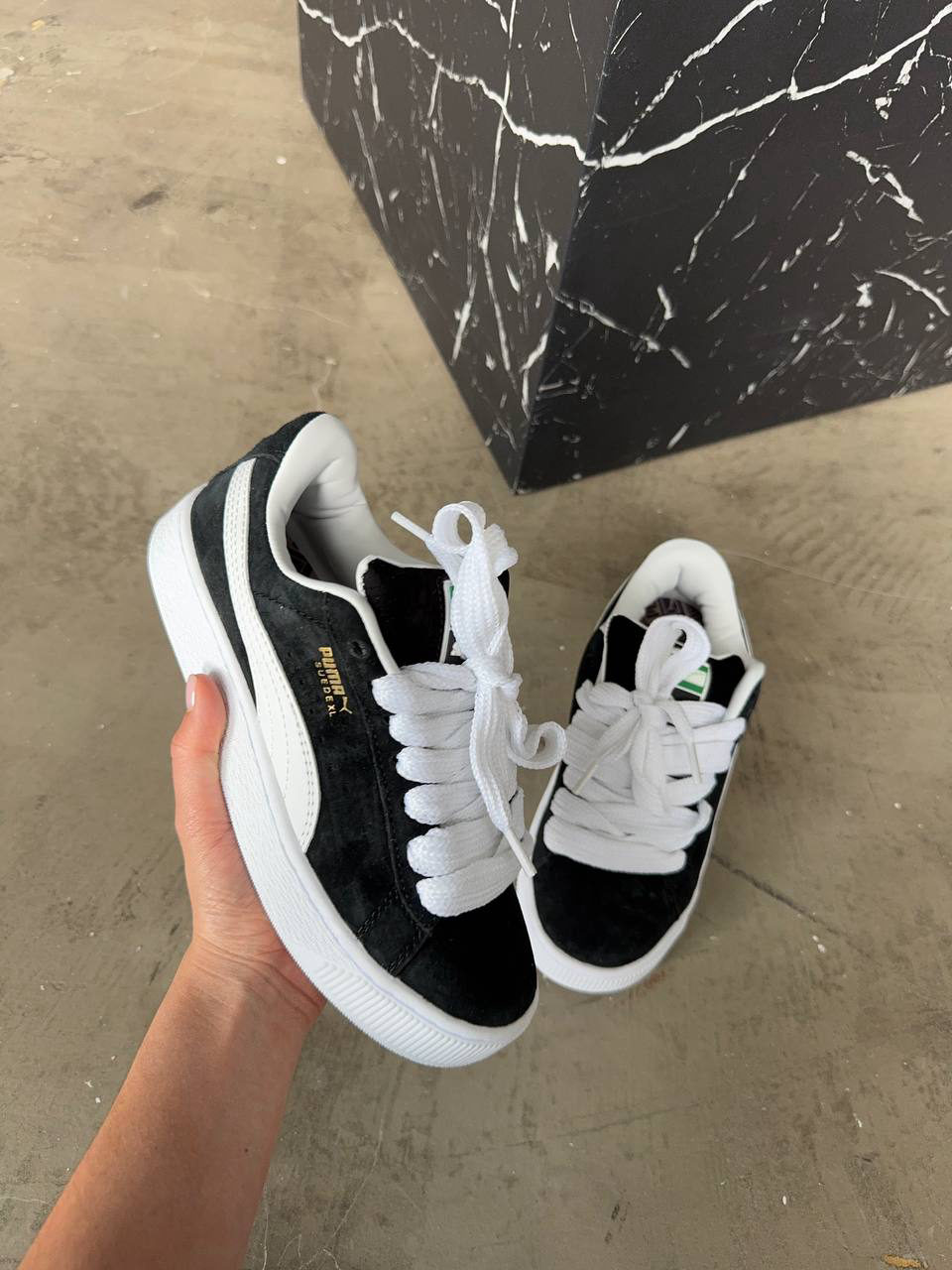 Puma Suede XL Black/White — фото 3