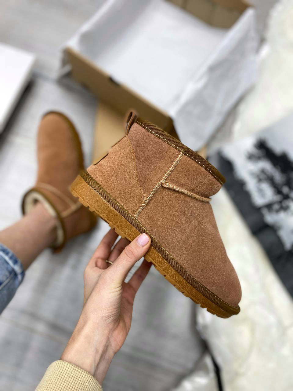 UGG Ultra Mini II Boot Beige Pink — фото 4