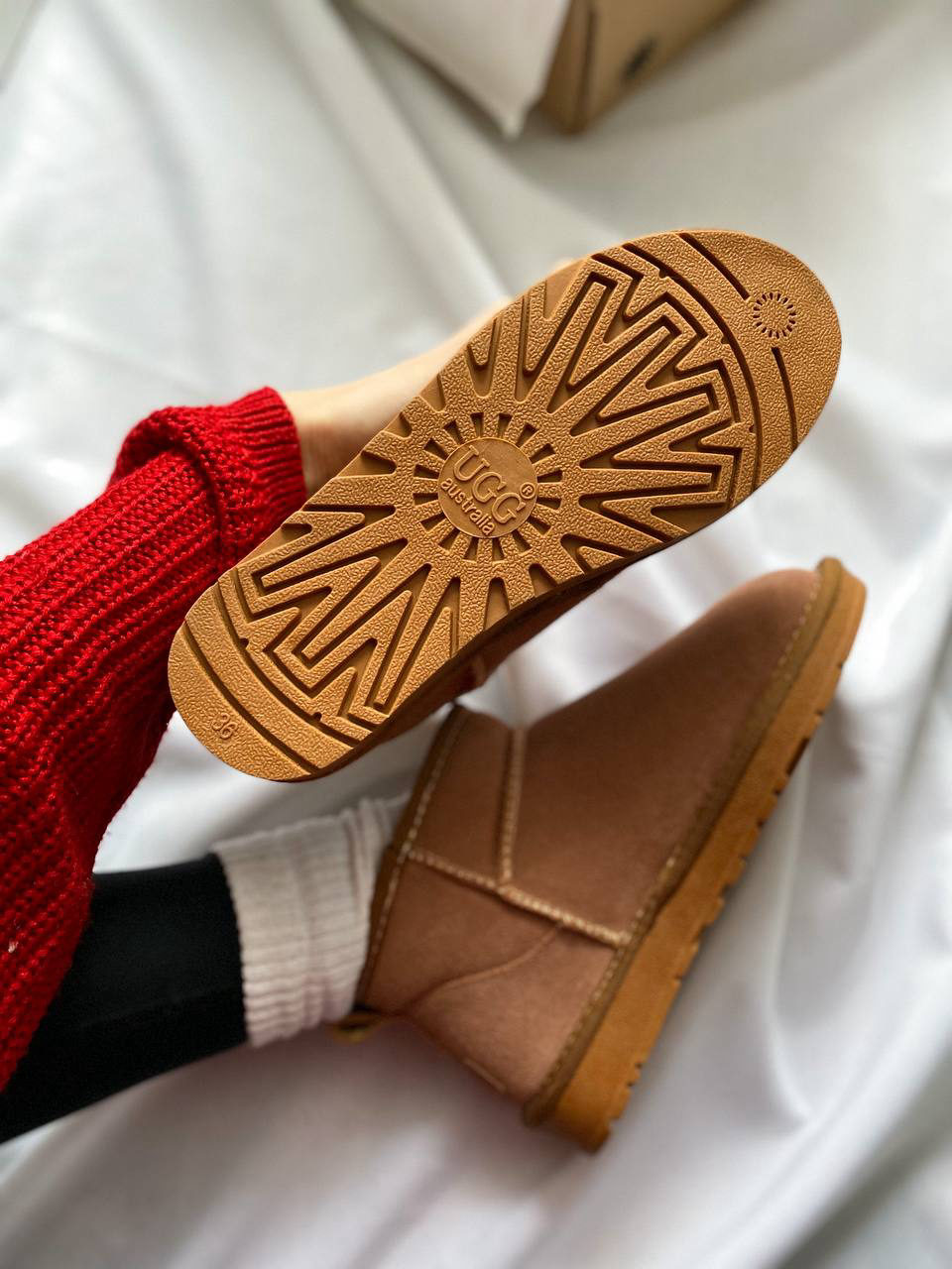 UGG Classic Mini II Boot Beige Pink (Распродажа) — фото 2