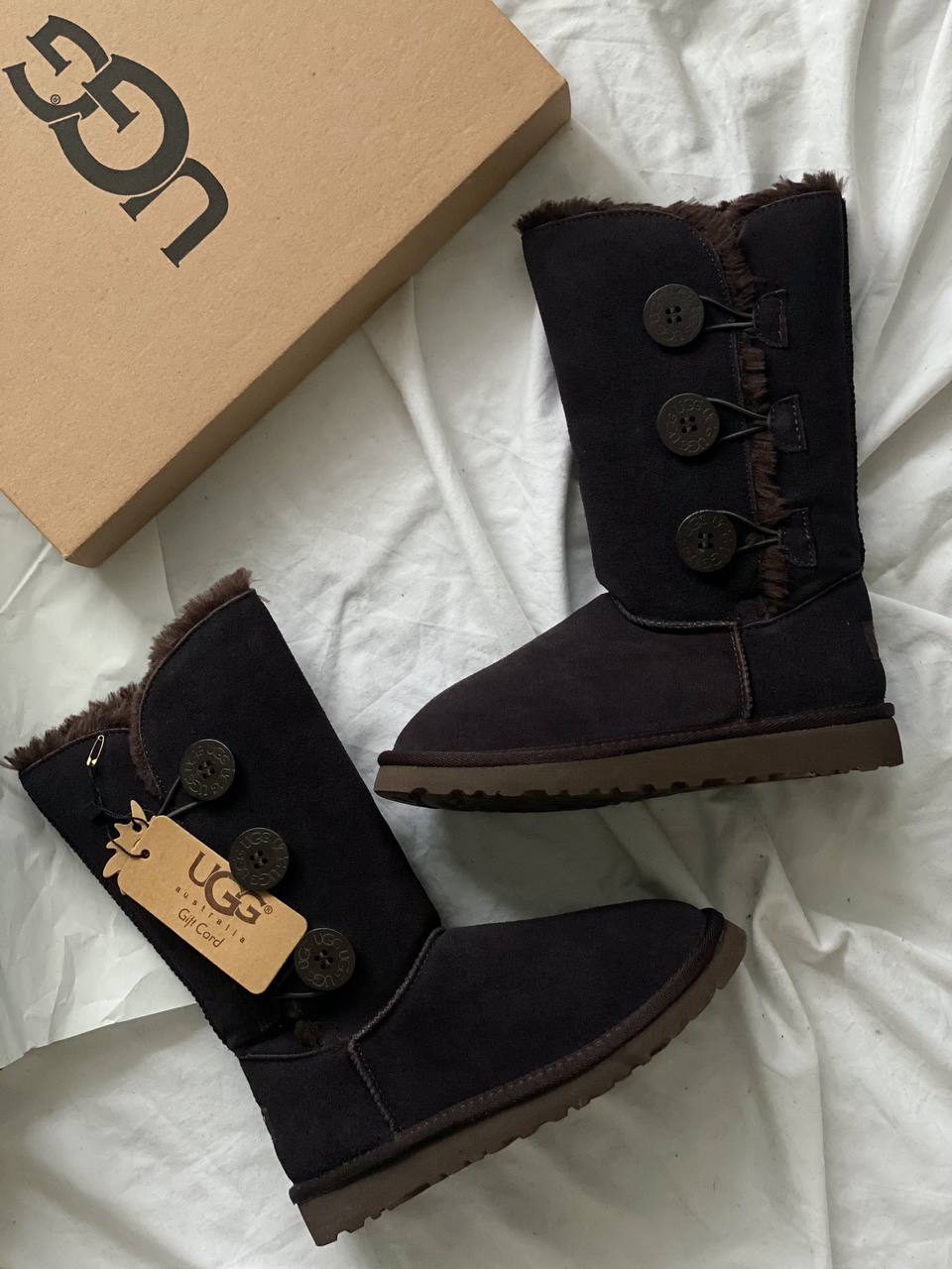 UGG Bailey Button Triplet II Plum (Распродажа) — фото 2