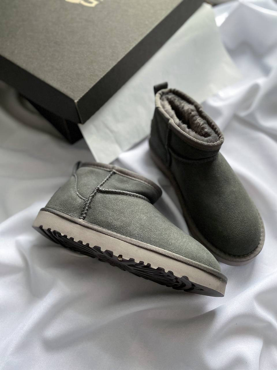 Ugg Ultra Mini Grey Suede РОЗПРОДАЖ — фото 4