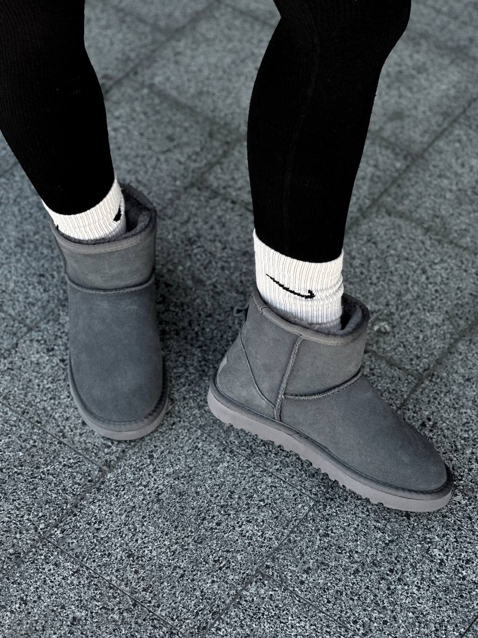 Ugg mini Grey Lux РОЗПРОДАЖ — фото 3