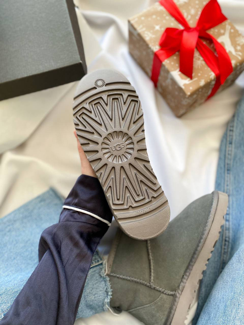 Ugg mini Grey Lux РОЗПРОДАЖ — фото 4
