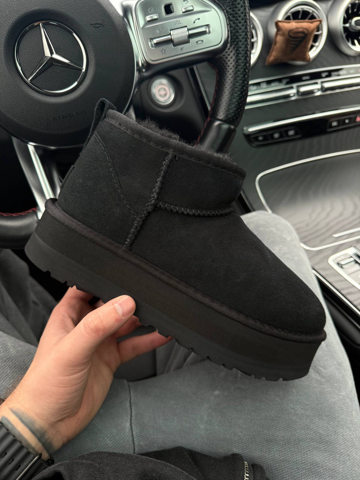 Ugg Ultra Mini Platform Black — фото 2