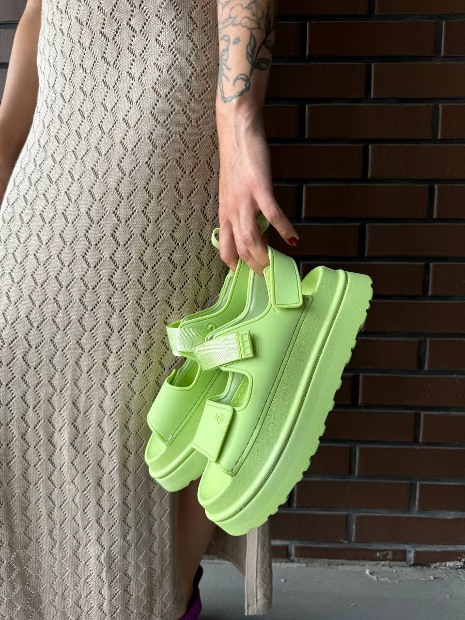 Ugg Goldenglow Sandals Light green — фото 3