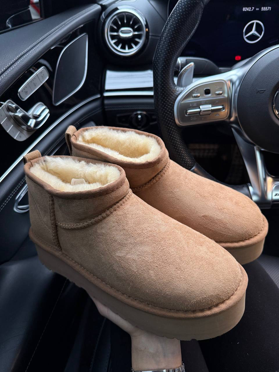 Ugg Ultra Mini Platform Beige Premium — фото 4