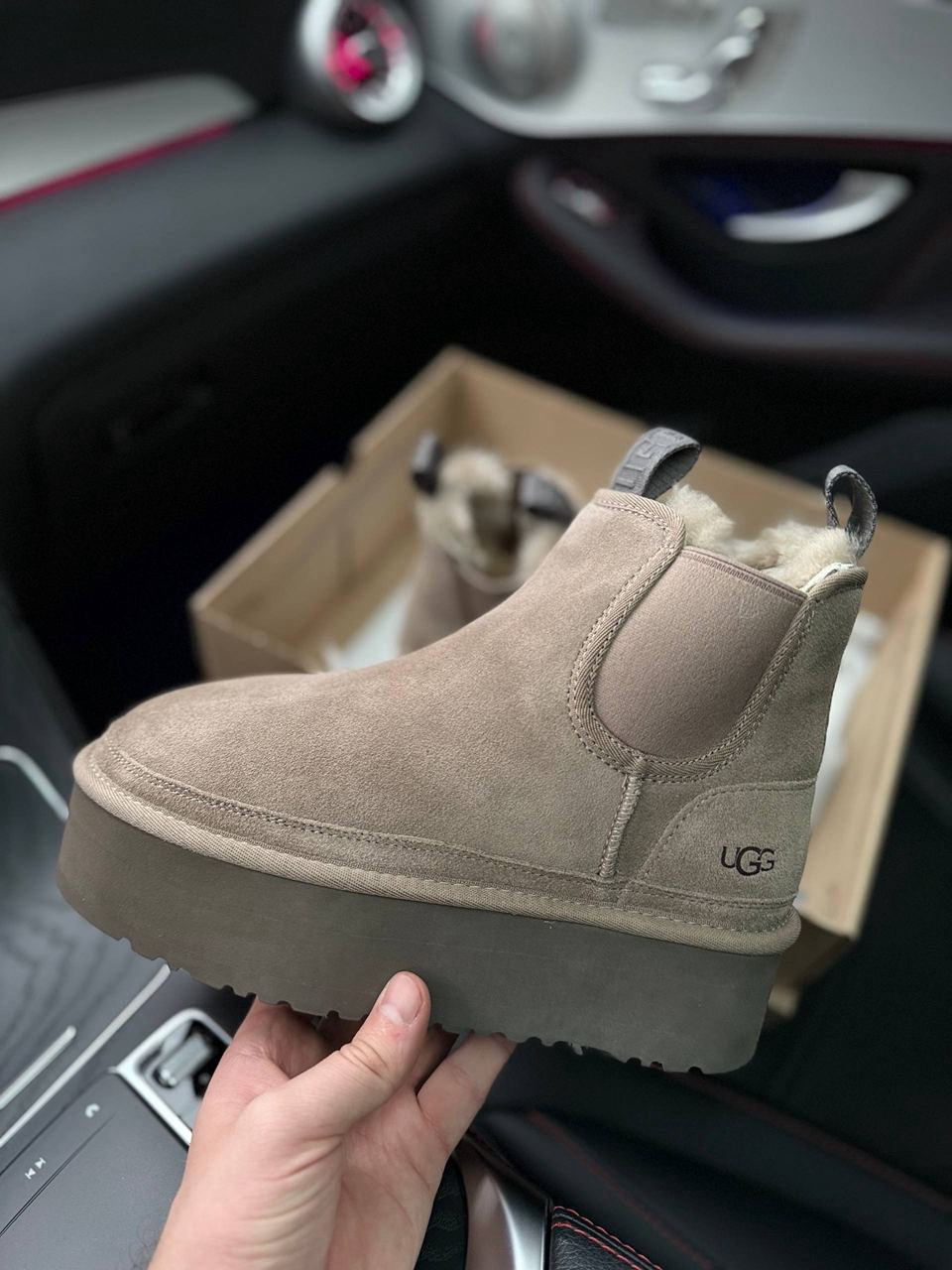 UGG Neumel Platform Chelsea GREY — фото 2