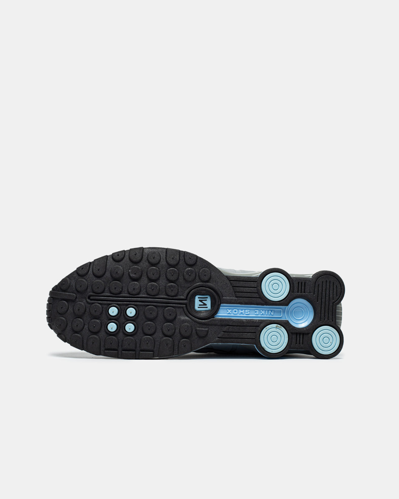 Nike Shox r4 silver blue — фото 4