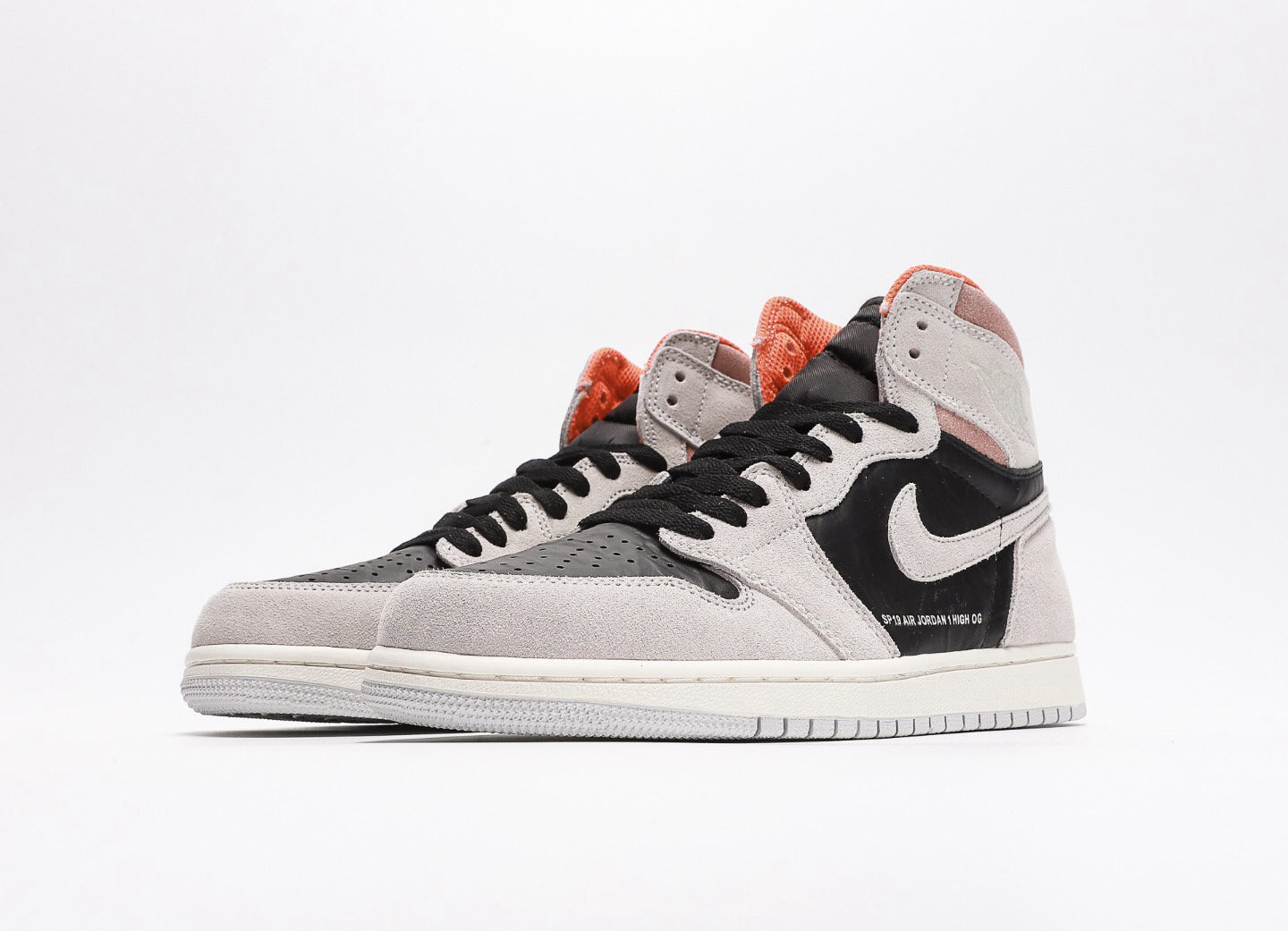 Jordan 1 Retro Grey Crimson Premium — фото 2