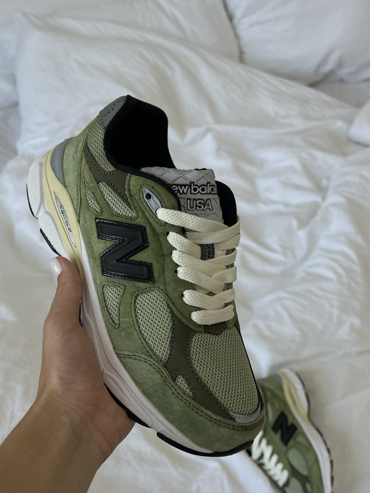 New Balance 990 Black/Green, арт. NB049-430089 — фото 1