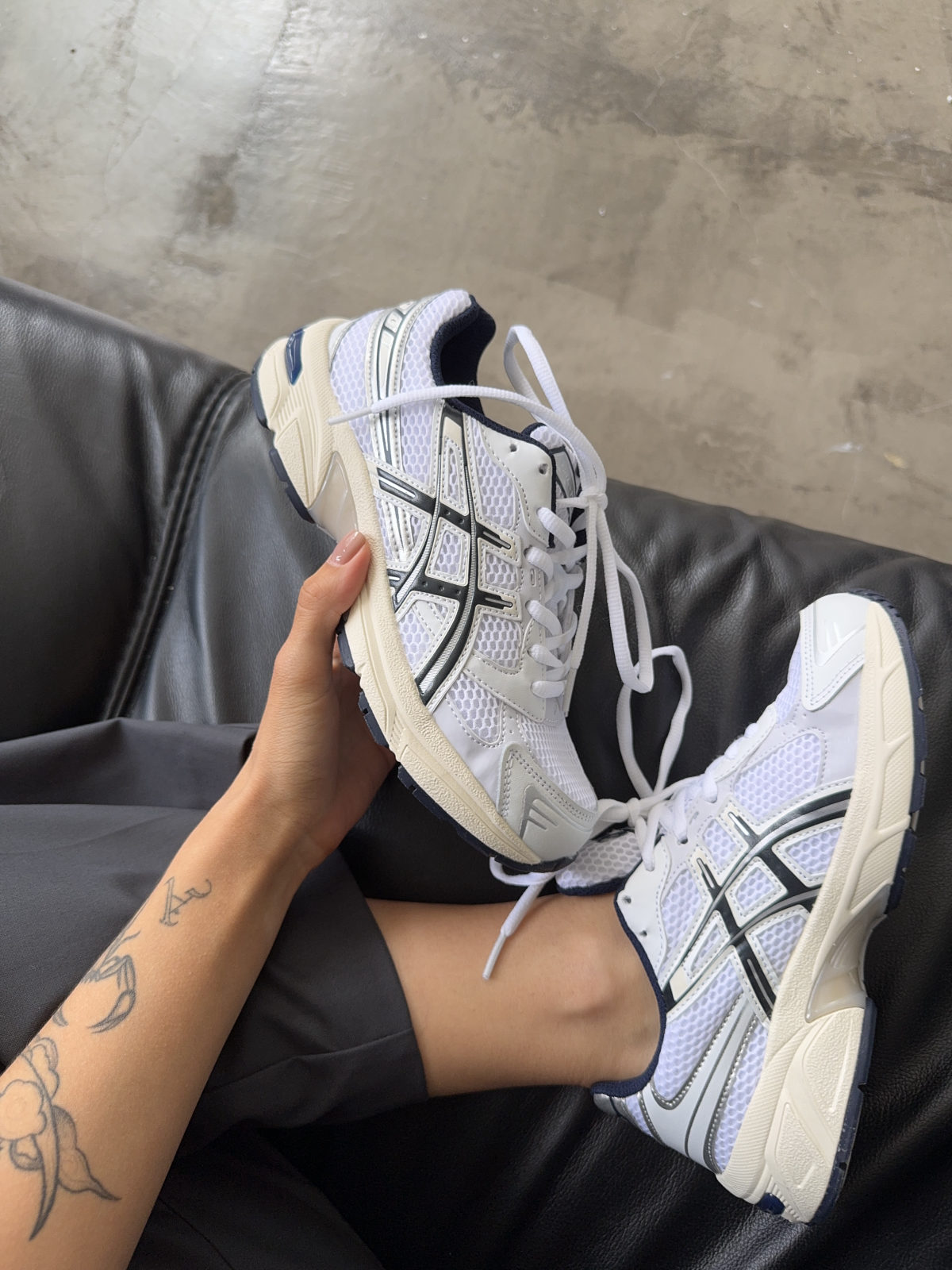Asics Gel-1130 White/Black/Beige, арт. AC023-1151591 — фото 1