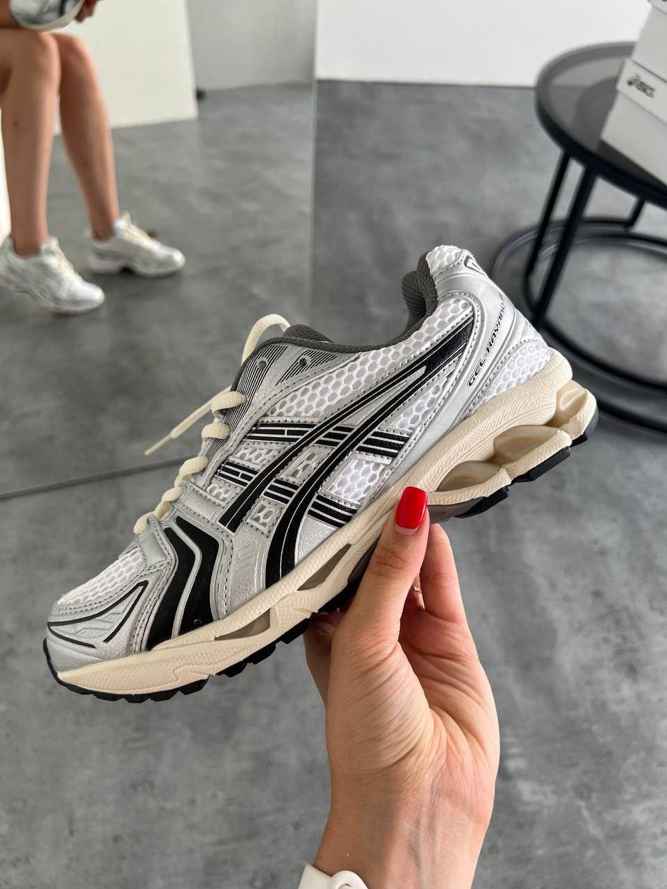 Asics Gel-Kayano 14 Black Silver — фото 2