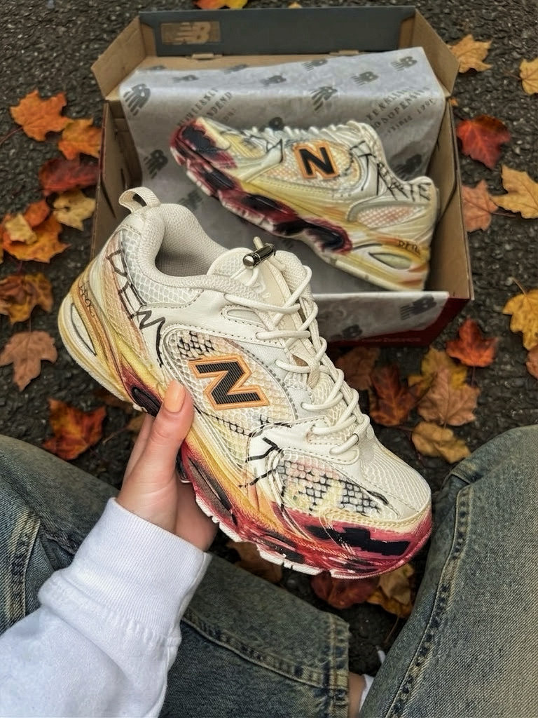 New Balance 530 Custom Beige Red