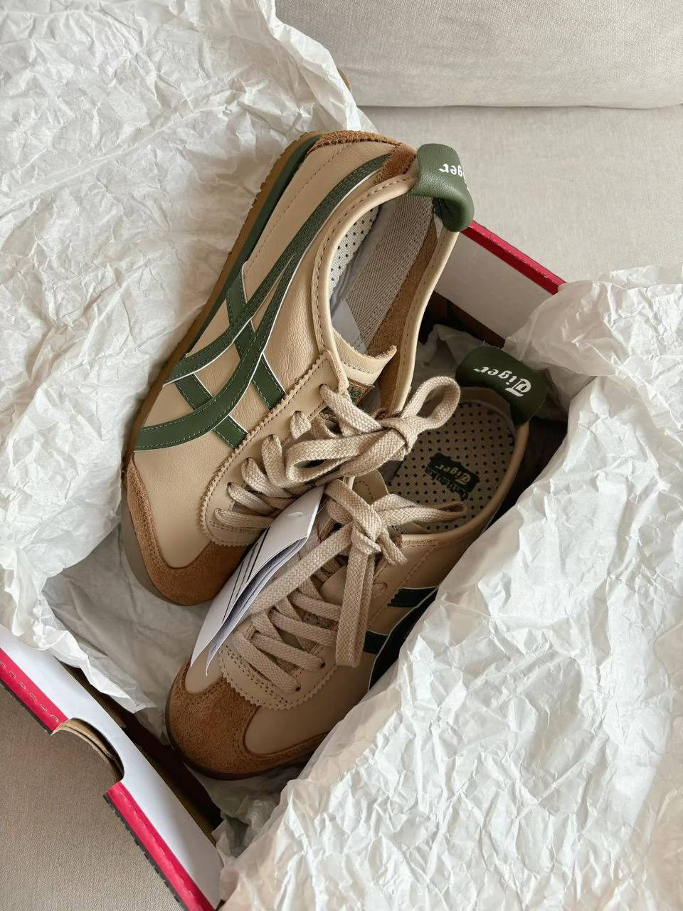 Asics Onitsuka Tiger 66 Tokuten Beige/Green — фото 2